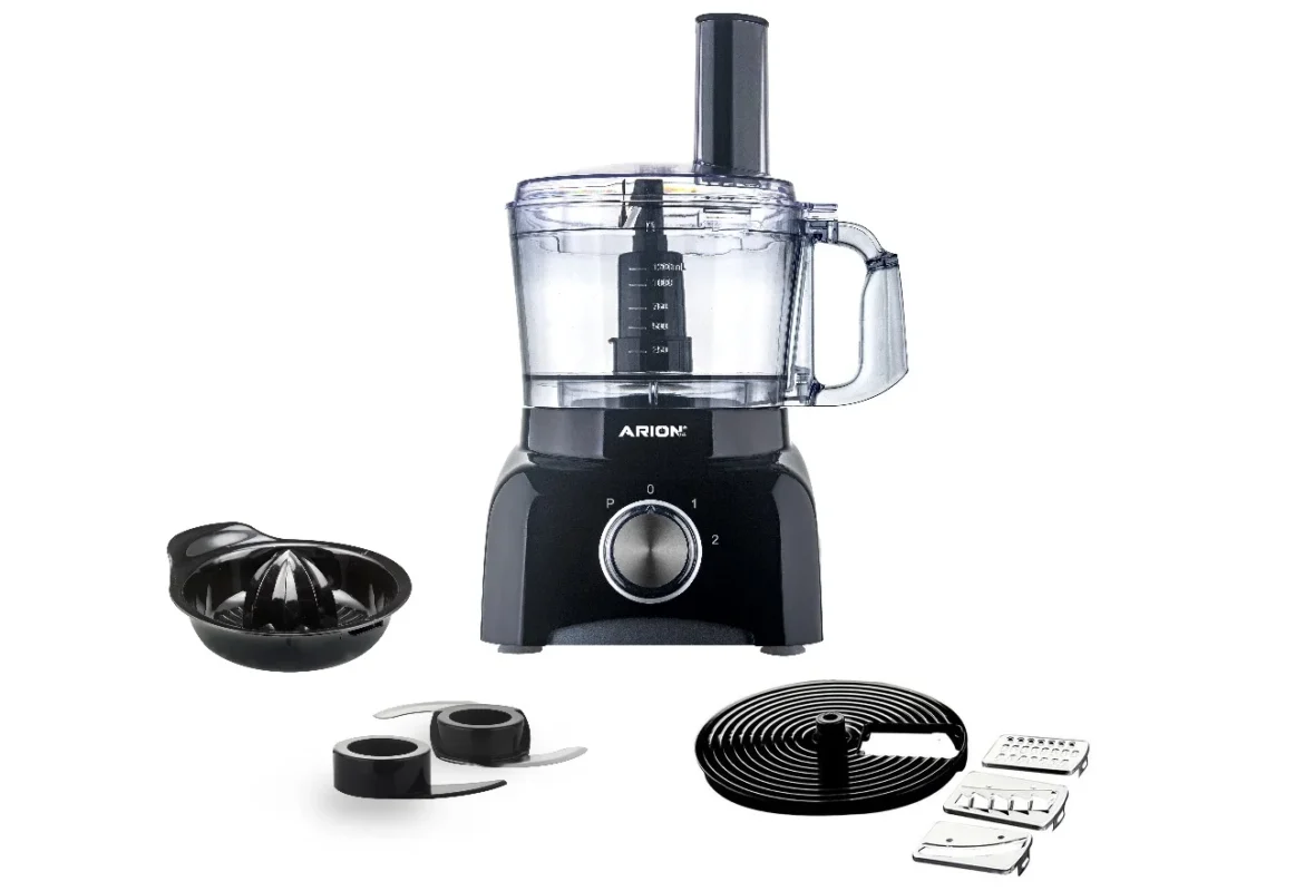 محضر طعام آريون ١٠٠٠ وات بوعاء ١.٢ لتر – ٦ وظائف أساسية محضر طعام AR-1000W