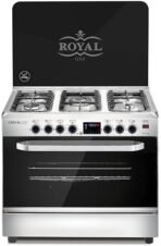 بوتجاز رويال ماستر شيف برو، 5 شعلة ، ديجيتال ، مروحة ، أمان كامل، 90 سم، ستانلس – 2010300