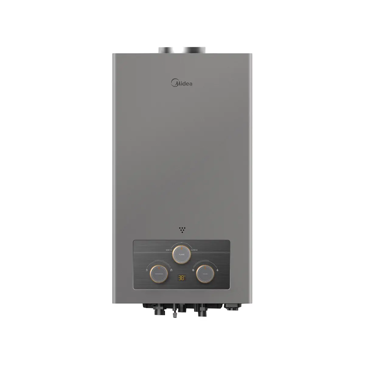 10DHS-Design Midea Gas Water Heater 10Liter Silver - Natural Gas MGWH10-20MDNEG(S) - Image 1