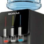 Sonai Hot & Cold Water Dispenser With Refrigerator, 3 Taps, Black - MAR-2250F - Image 3