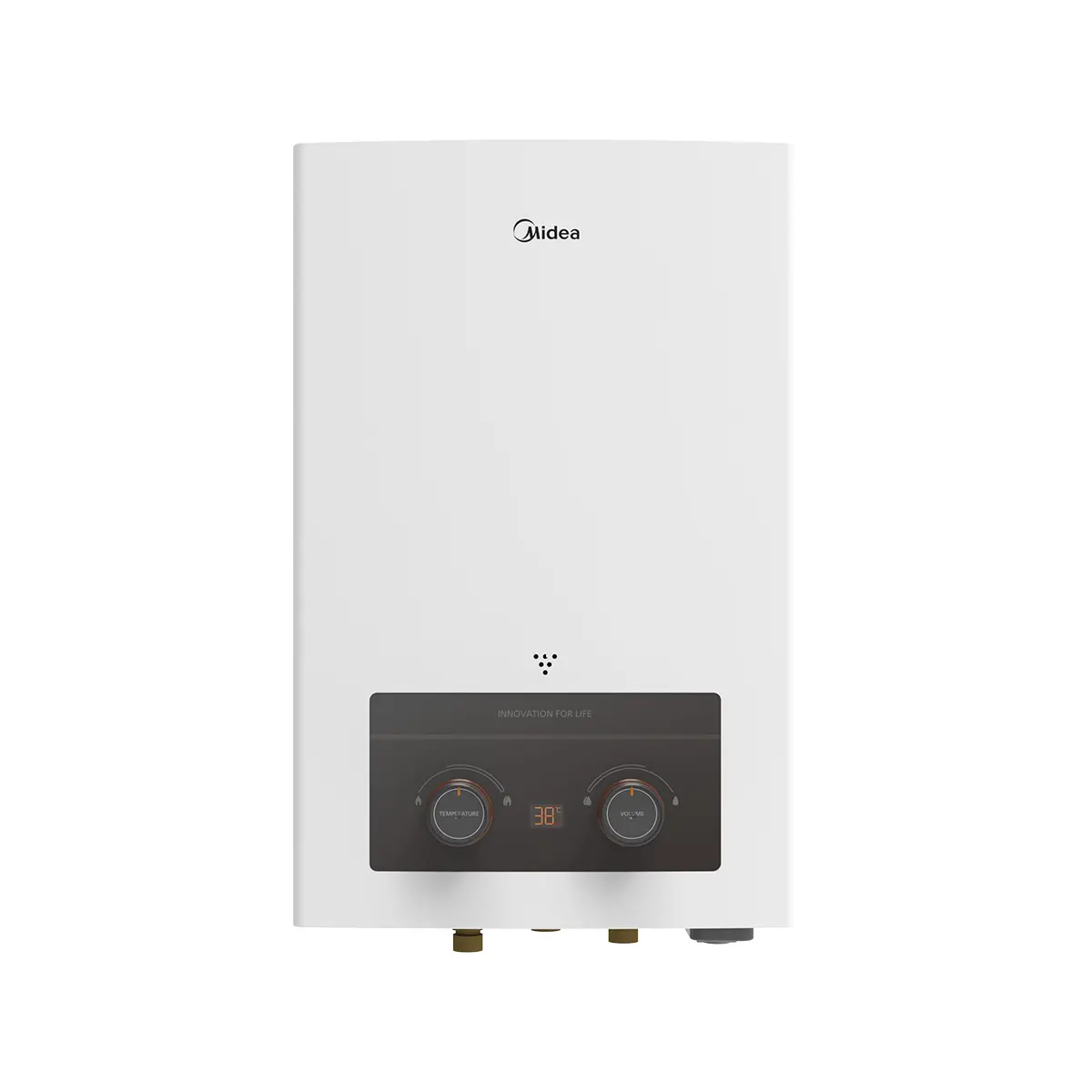 JSZ12-6DHS-Front-View Midea Gas Water Heater 6 Liter White - Natural Gas JSZ12-6DHSN - Image 1