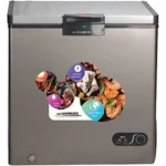 Hamburg Chest Freezer Defrost 270 Liters Stainless Steel In terior Silver CF270SS