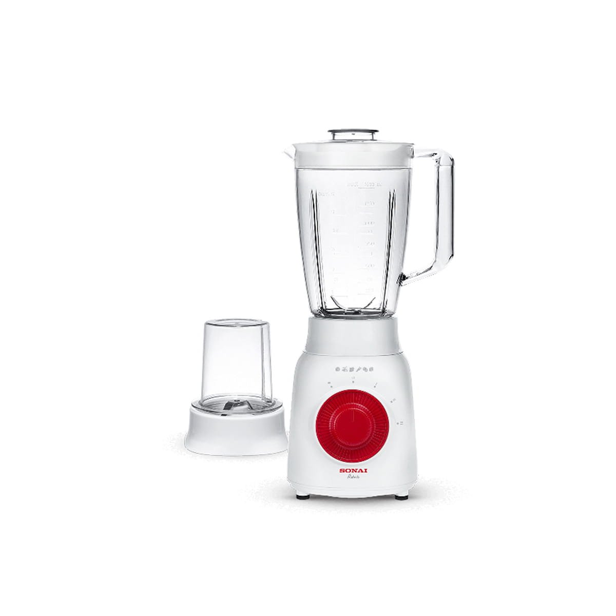 sonai-blender-rotato-2x1-mar-2510-500-watt-1-5l-3-speeds خلاط سوناي – روتيتو 2*1- 500 وات، 1.5 لتر، 3 سرعات MAR-2510 - الصورة 1