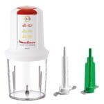 Moulinex Multi Moulinette Chopper With Molokhia Blade, 500 ml, 500 W, White - AT7191EG