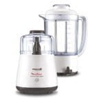 Moulinex Moulinette Chopper with Blender, 1000 watt, 500 ml Chopper, 1.5 liters jar capacity - DPA241EG