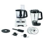 Moulinex Double Force Food Processor with 8 attachments for 27 functions, 1000 watt, 3L Bowl, 2L Blender - FP823125