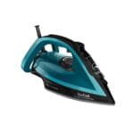 Tefal FV6832E0 Steam Iron, 2800 Watt, Ceramic Soleplate - Black Turquoise