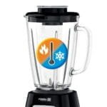 Moulinex Blendforce Blender, 800 Watt, Glass Jar 2 Liters, Grinder and Chopper - LM4358EG - Image 2