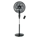 Tefal Silence Force Stand Fan , 16 Inch , Black - VG4130EE