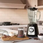 Moulinex Blendforce Blender, 800 Watt, Glass Jar 2 Liters, Grinder and Chopper - LM4358EG - Image 4