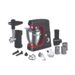 StarMax Pro Stand Mixer With Meat Grinder, 6 Liter, 1500 Watt, Black Red - SM-2110