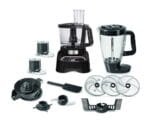 Moulinex Double Force, Food Processor with 11 attachments, 36 functions, Digital Panel, 1000 watt, 3L Bowl, 2L Blender - FP8268EG