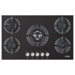 Star Max Built-in Gas Hob 90 cm 5 Burners Black – SM-90T-HOB-GB - Image 2