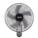 AKAI Wall Fan, 18 Inch, 5 Blades, Black - AK-WF18